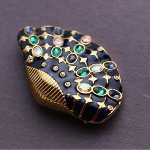 Vintage Signed “B.S.K” Shell Brooch